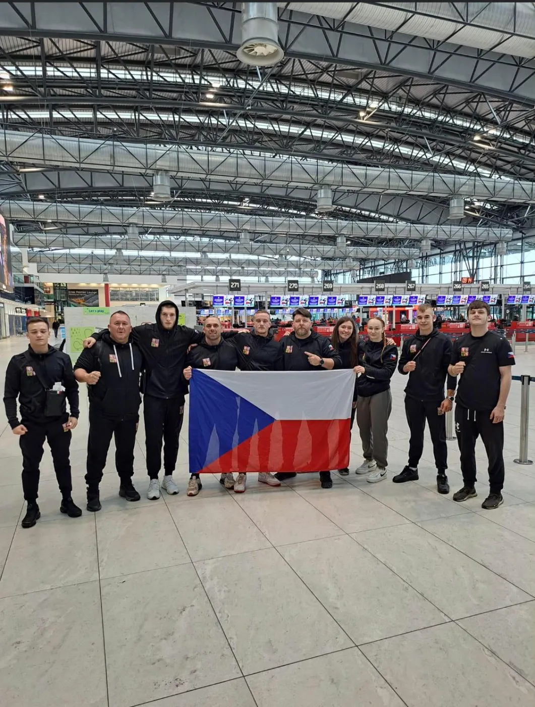 Odlet reprezentace na mezinárodní turnaj
